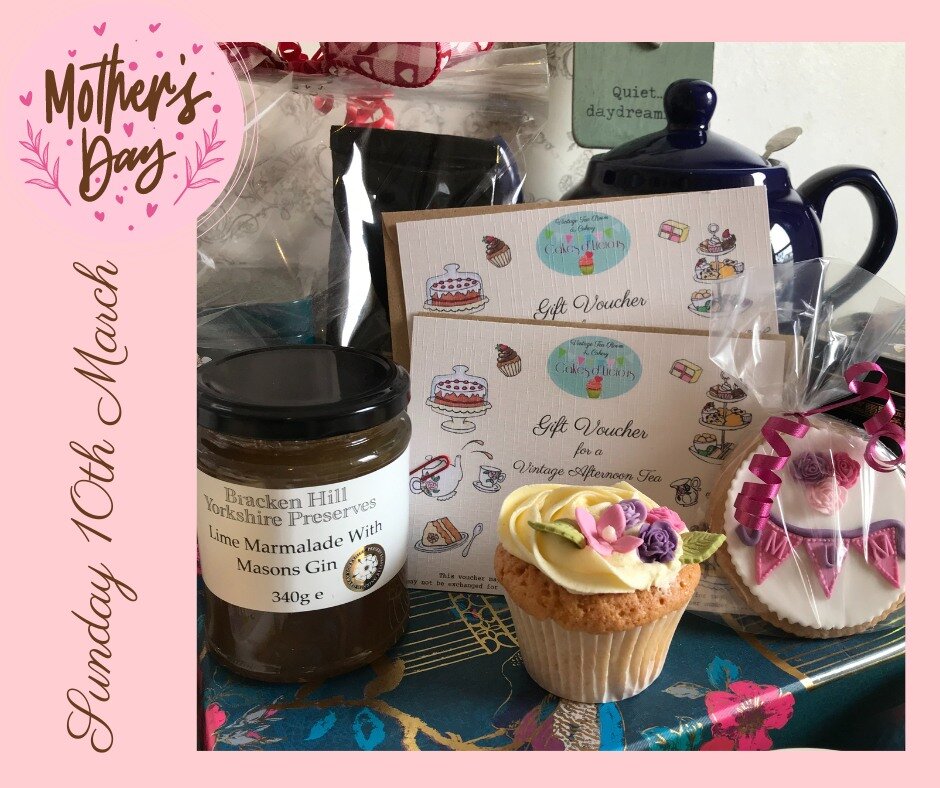 🌸 𝐌𝐨𝐭𝐡𝐞𝐫'𝐬 𝐃𝐚𝐲 - 𝐒𝐮𝐧𝐝𝐚𝐲 𝟏𝟎𝐭𝐡 𝐌𝐚𝐫𝐜𝐡 🌸

Gift ideas from Cakes d'Licious...........

🌸 Book our Vintage Afternoon Tea - enjoy in the tea room or order to collect to enjoy at home!

🌸 Choose from all the d'Licious offerings o