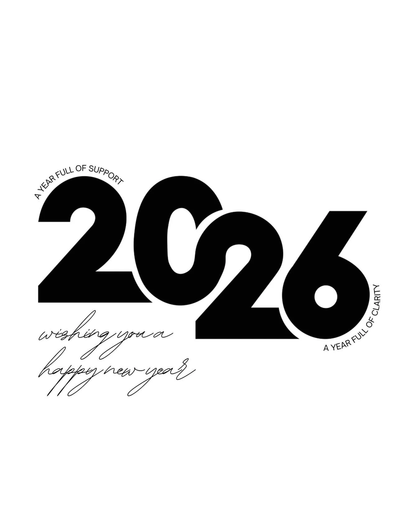 Happy New Year! 

As we step into 2026, we are sending you wishes for clarity, focus, and unwavering support on your journey to becoming your best self. 

This year is all about intentional choices, growth, and showing up for yourself in ways that tr