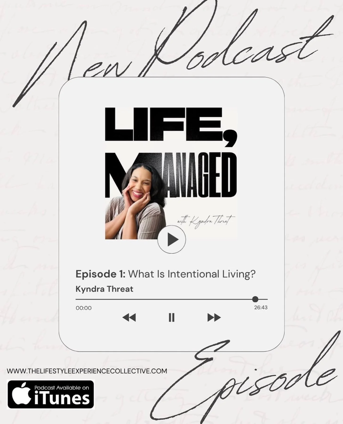 New episode of Life, Managed just dropped&mdash;and more  will be released every Friday.

Episode 1 is all about how most people don&rsquo;t struggle with discipline, they struggle with awareness.

We&rsquo;re unpacking intentional living beyond the 