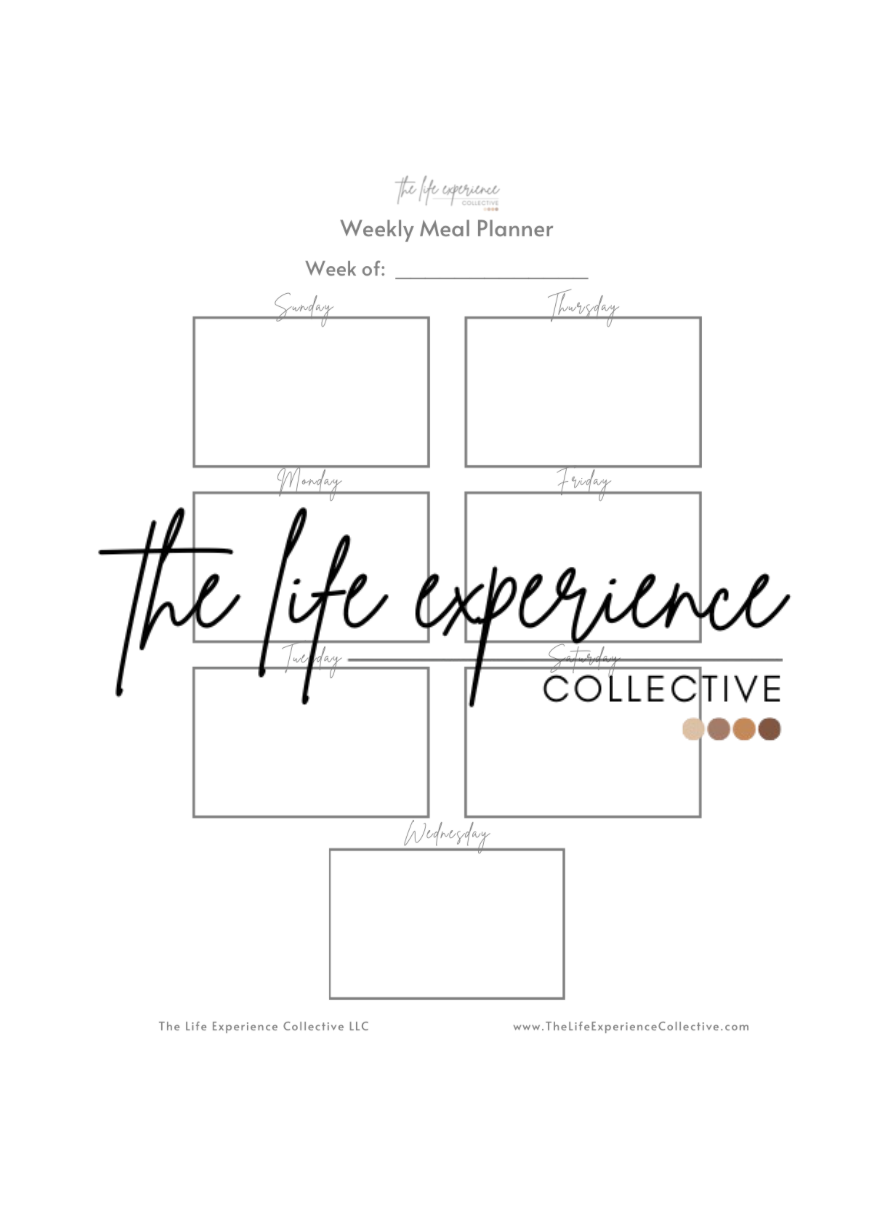 Weekly Meal Planner Printable