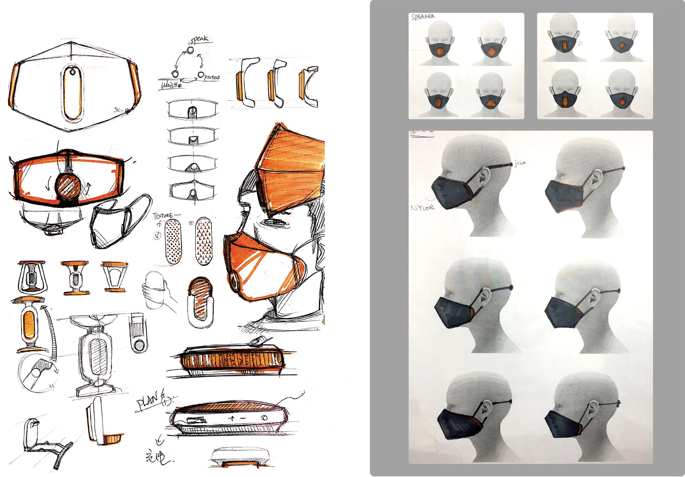 Sketch by Qifan Zhao, ZJUT BE Industrial Design, 2016