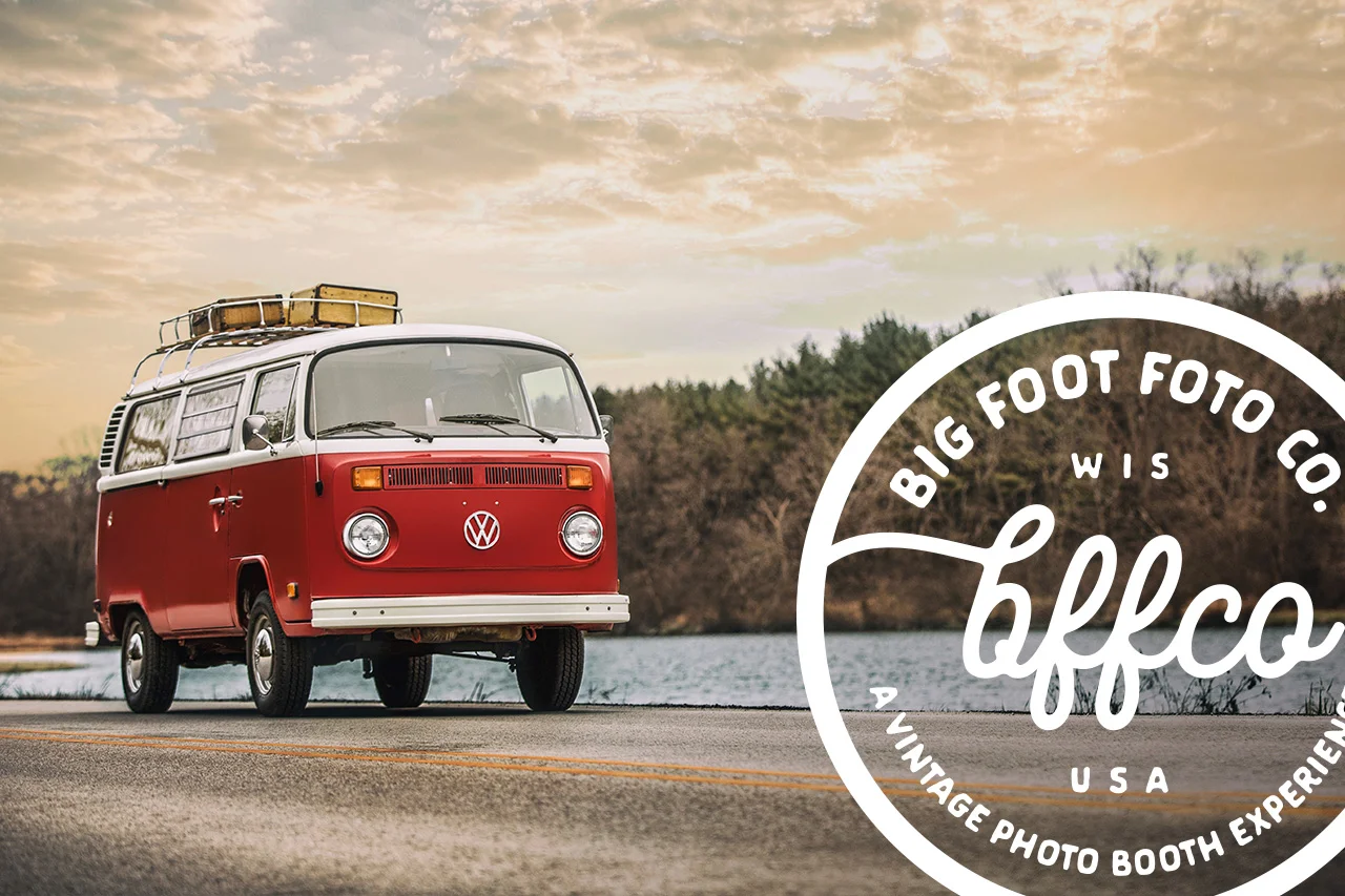 Big Foot Foto Co Volkswagen Bus Photo Booth, Lake Geneva WI. 
