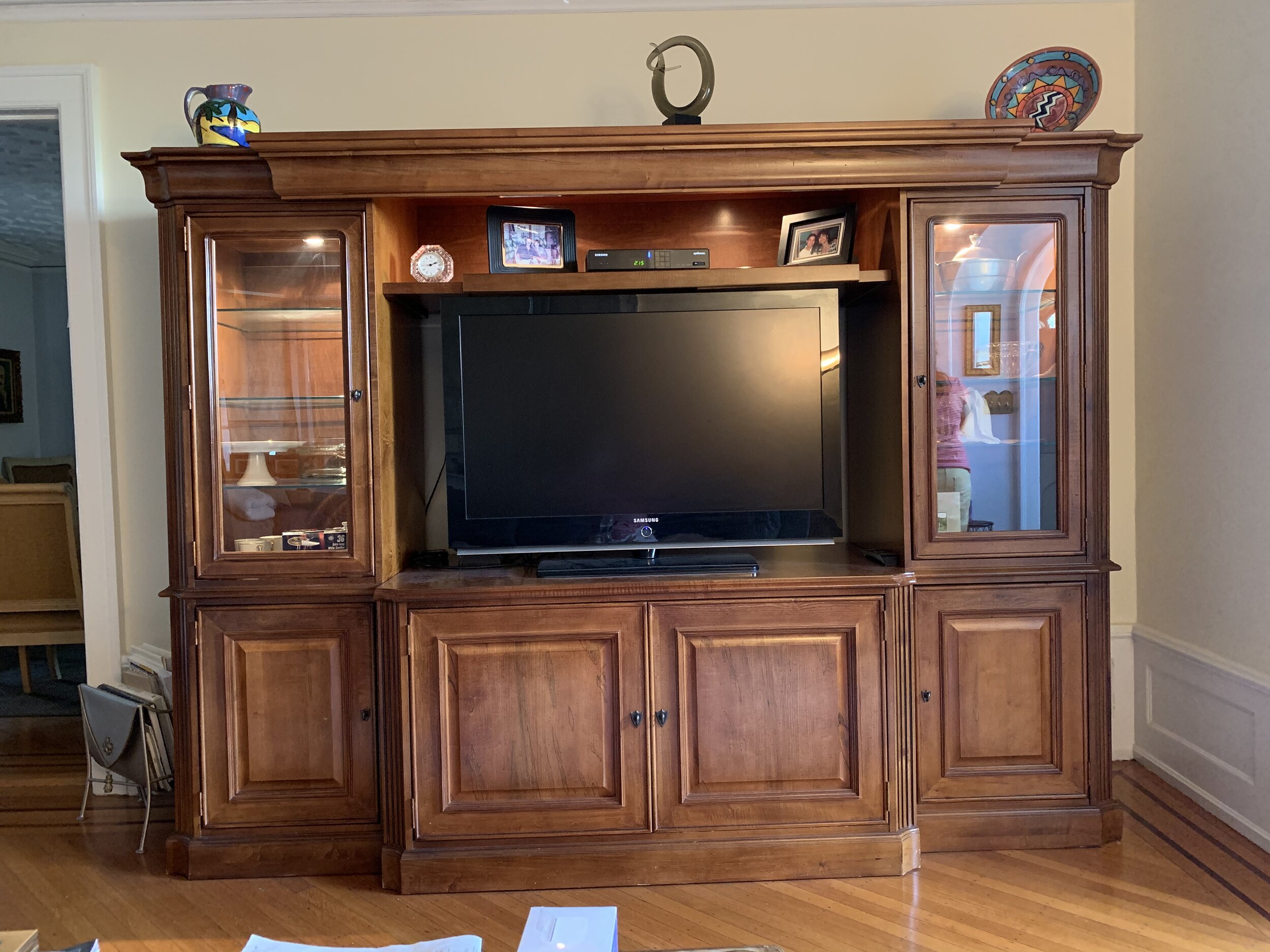 Beautiful Solid Wood Entertainment Center