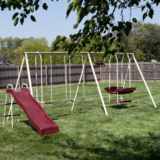Flexible Flyer Red Swing Set