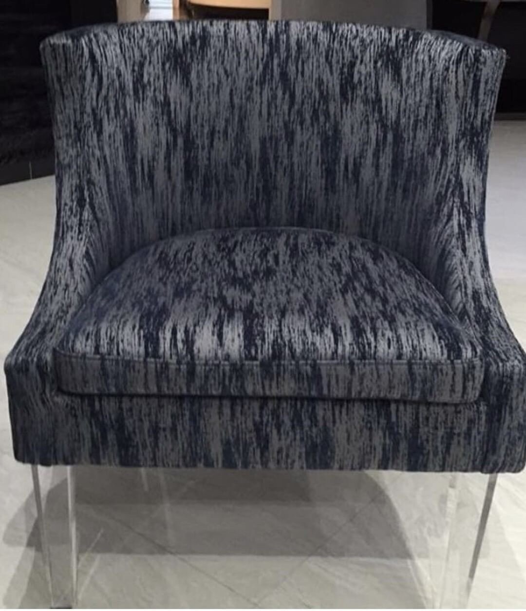 2 Fabulous Blue Textured Chairs