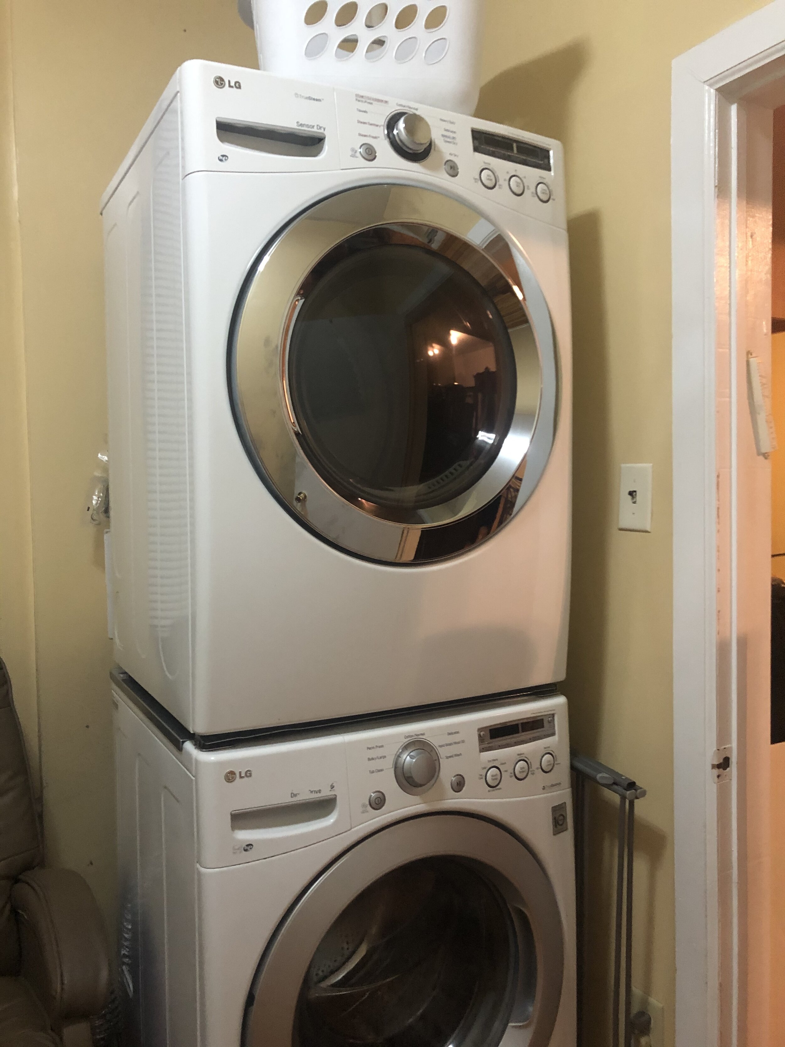 LG Ultra Large Front Loader Washer and Electric Dryer