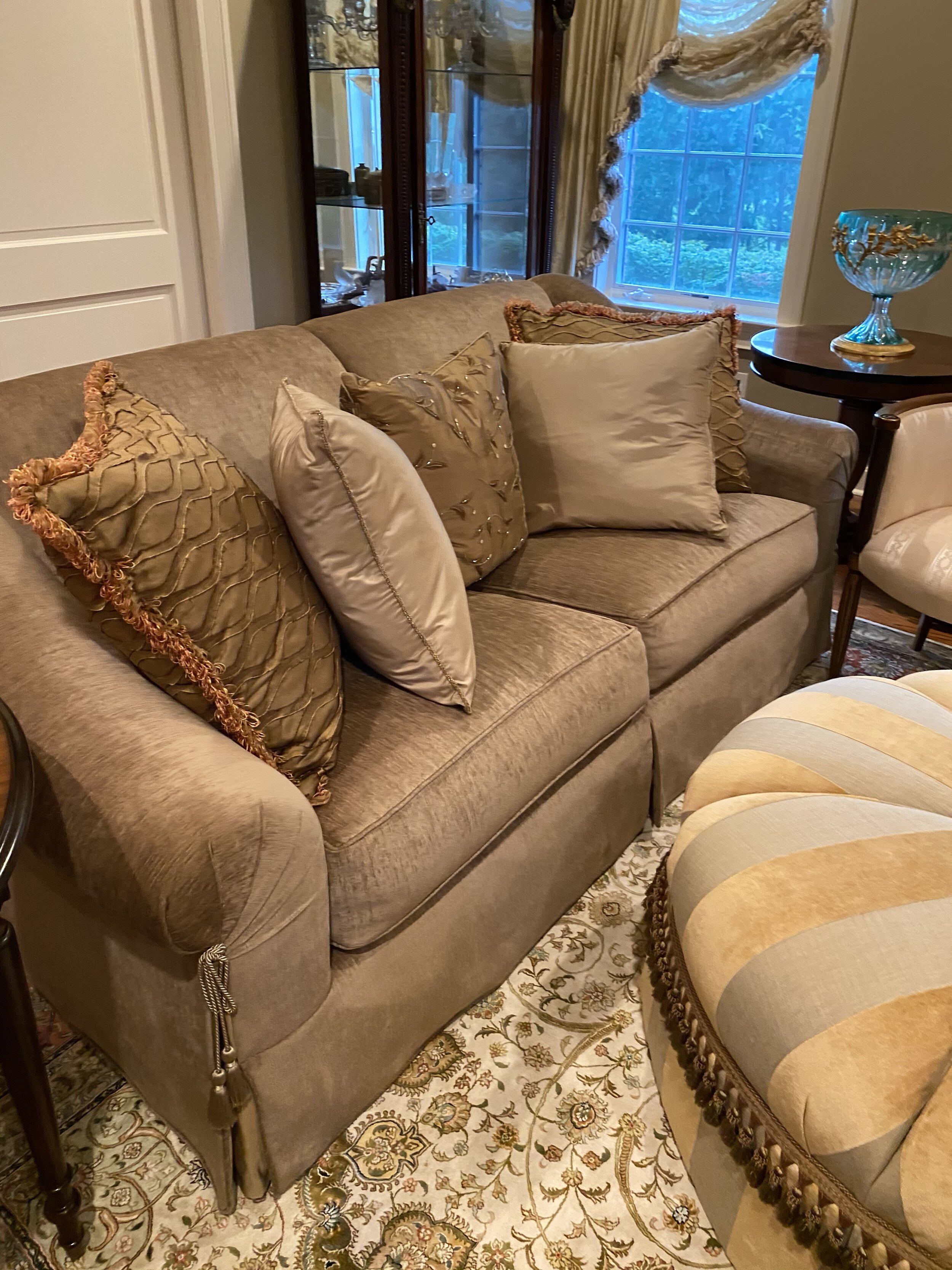 2 Beautiful Taupe Marge Carson Couches