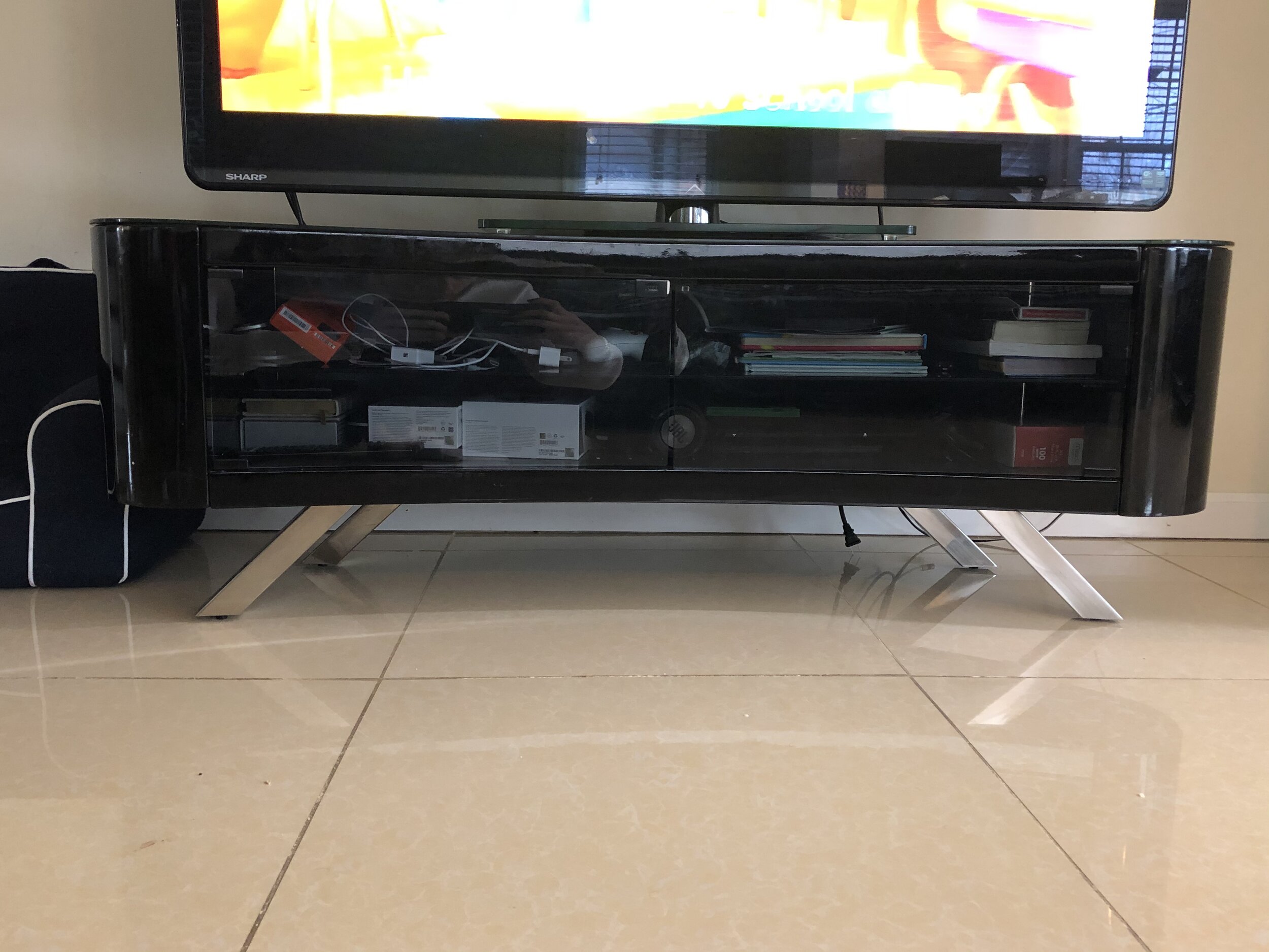 Stunning Black TV Console