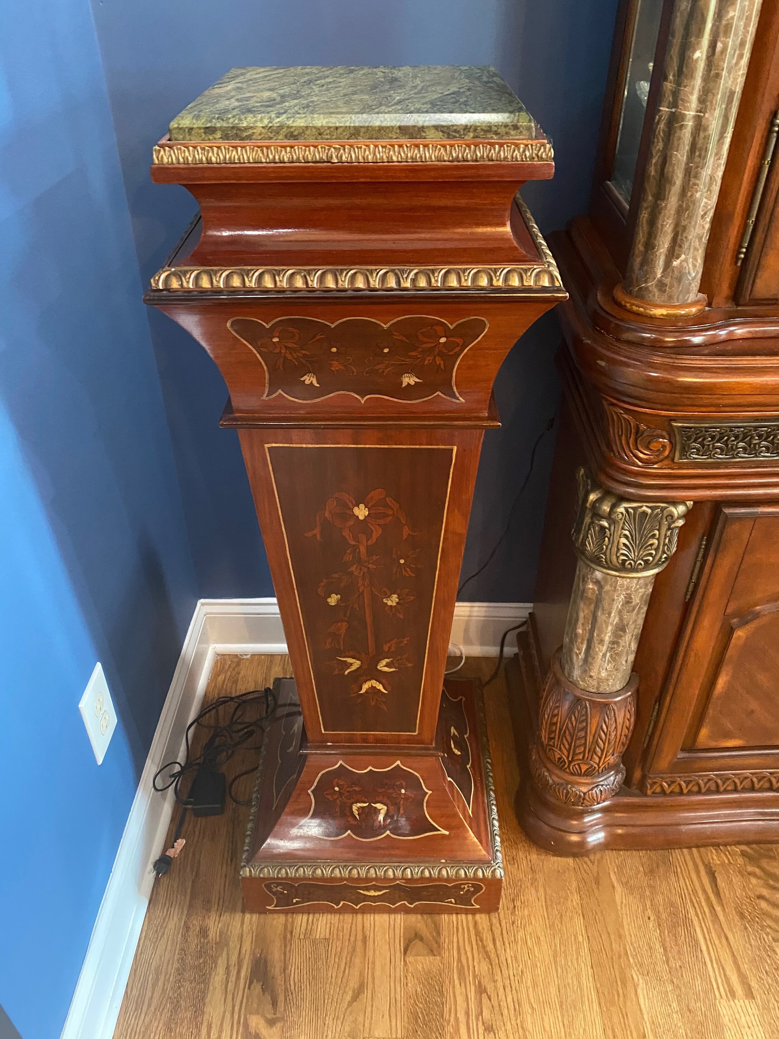 Gorgeous Marble Top Pedestal 