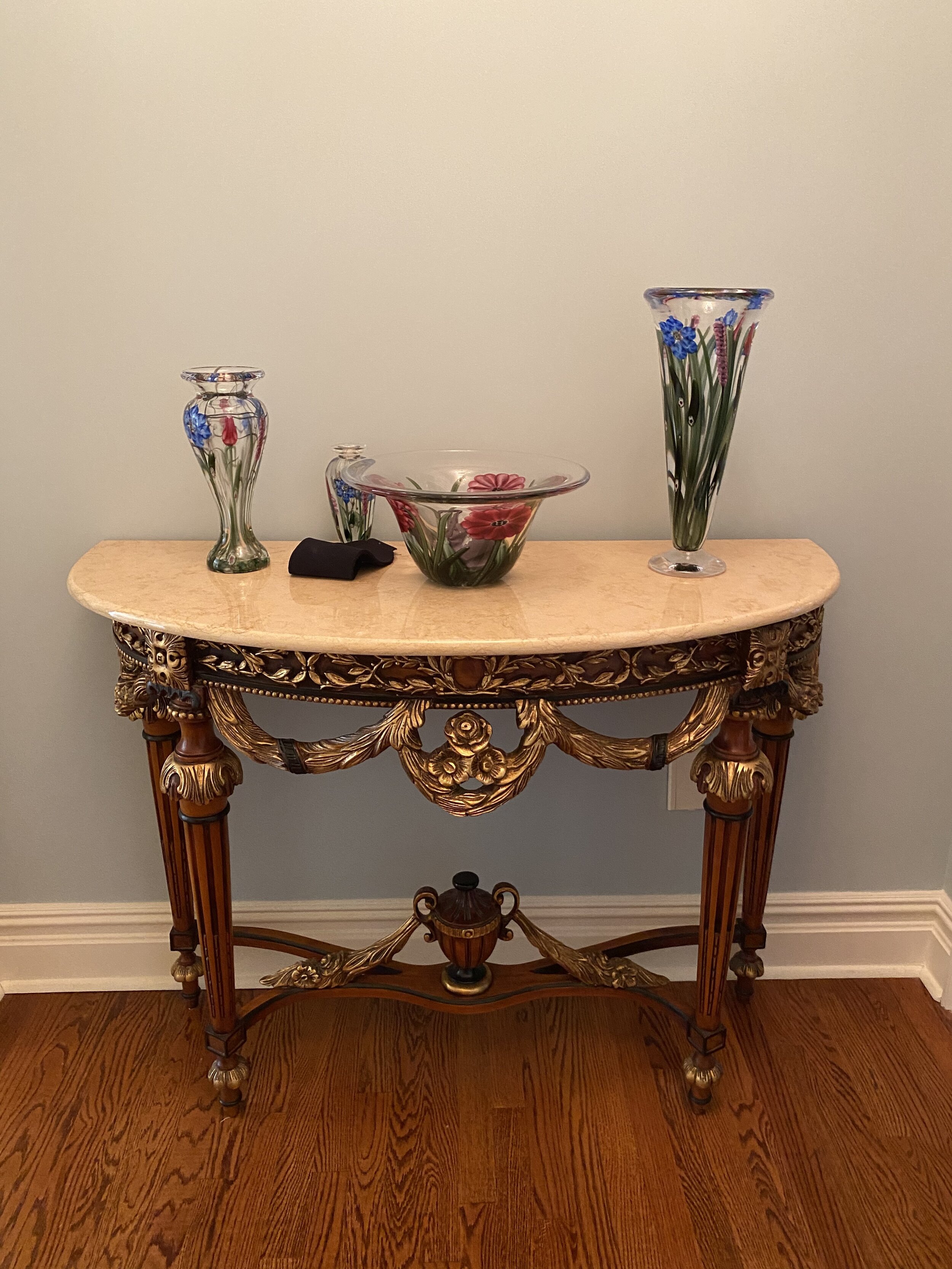 Gorgeous and Elegant Marble Top Console