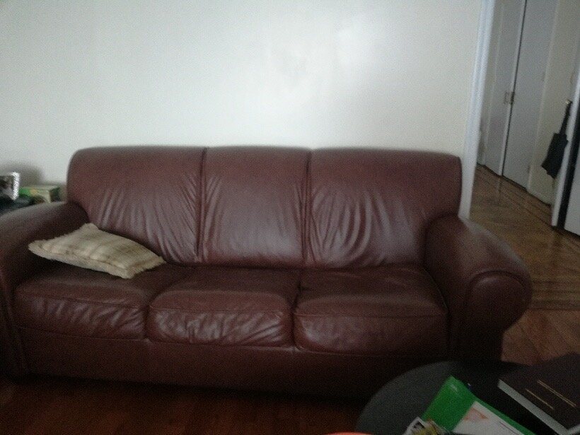 Beautiful Brown Genuine Leather Couch