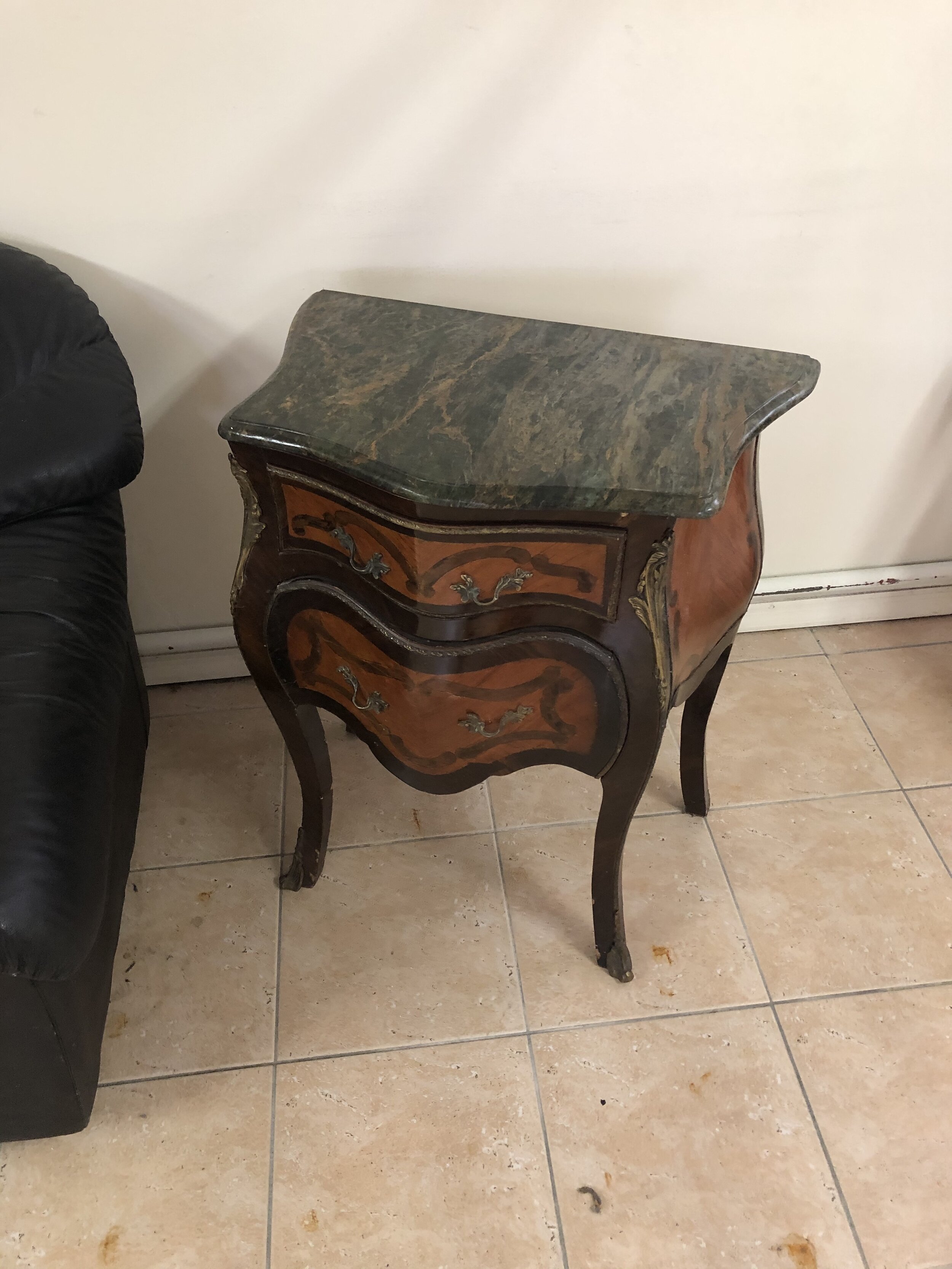 Lovely Antique Marble Top Nightstand