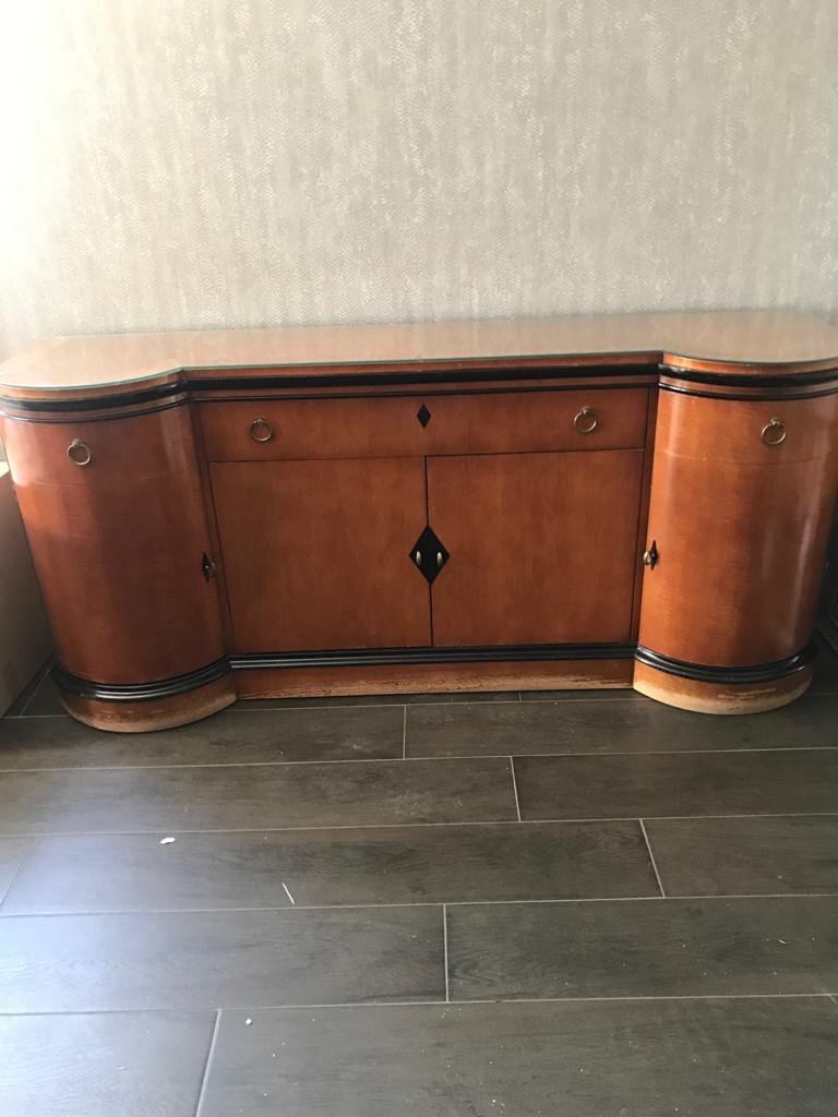 Gorgeous Two Toned Wooden Buffet Table