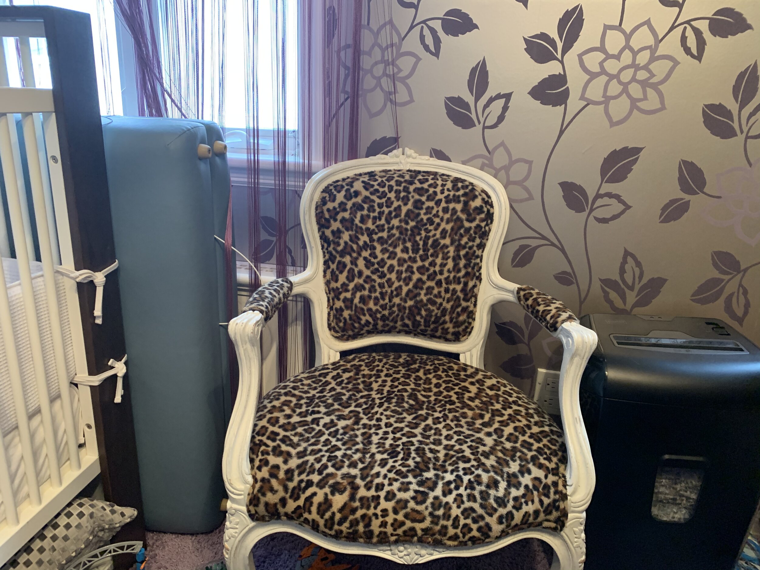 Traditional Leopard Antique Chair