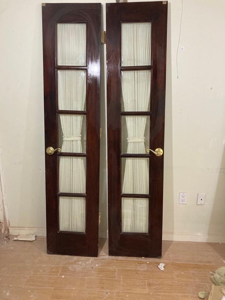 2 Classy Mahogany French Doors