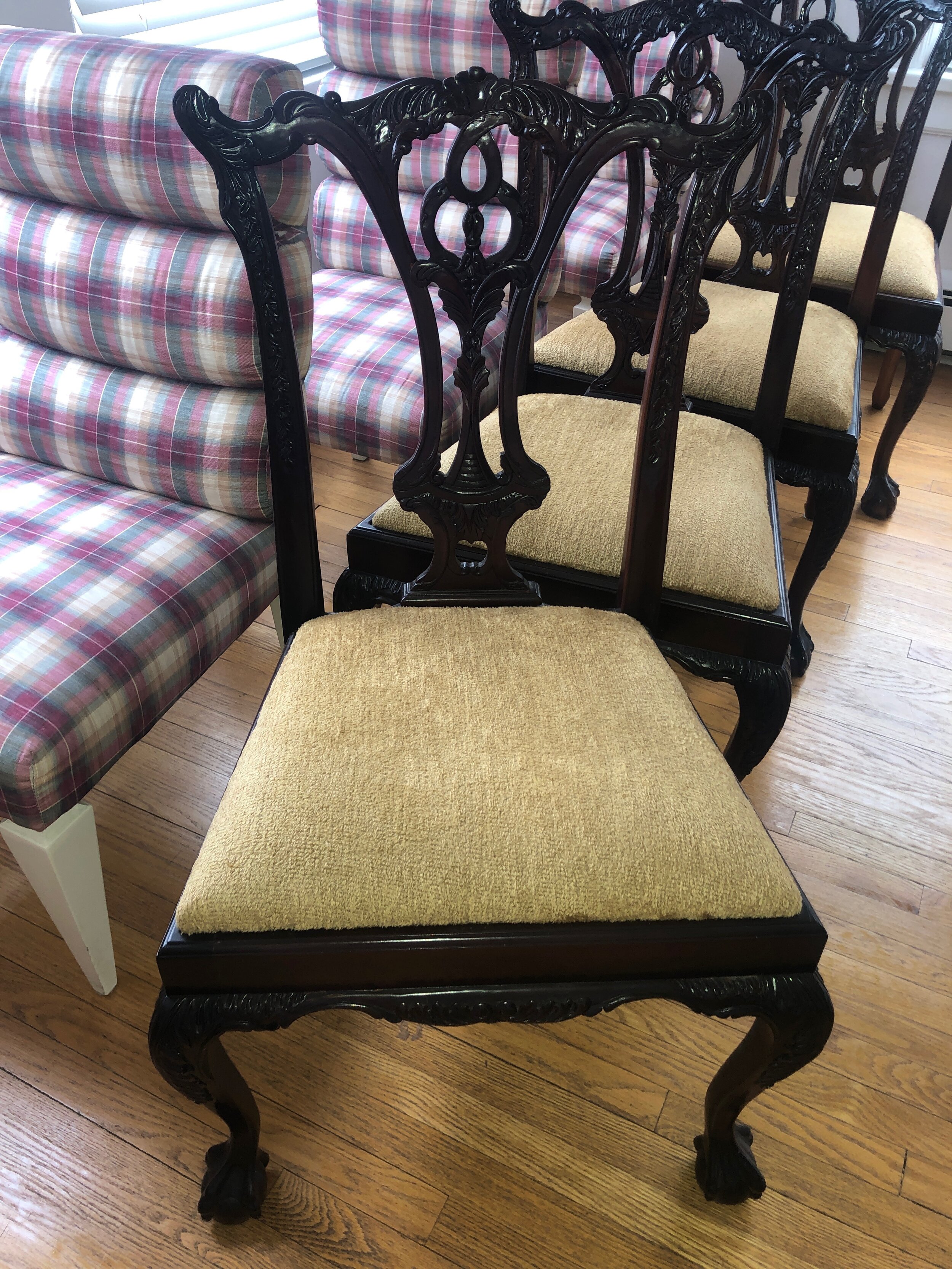 Mint Condition Chippendale Dining Room Chairs