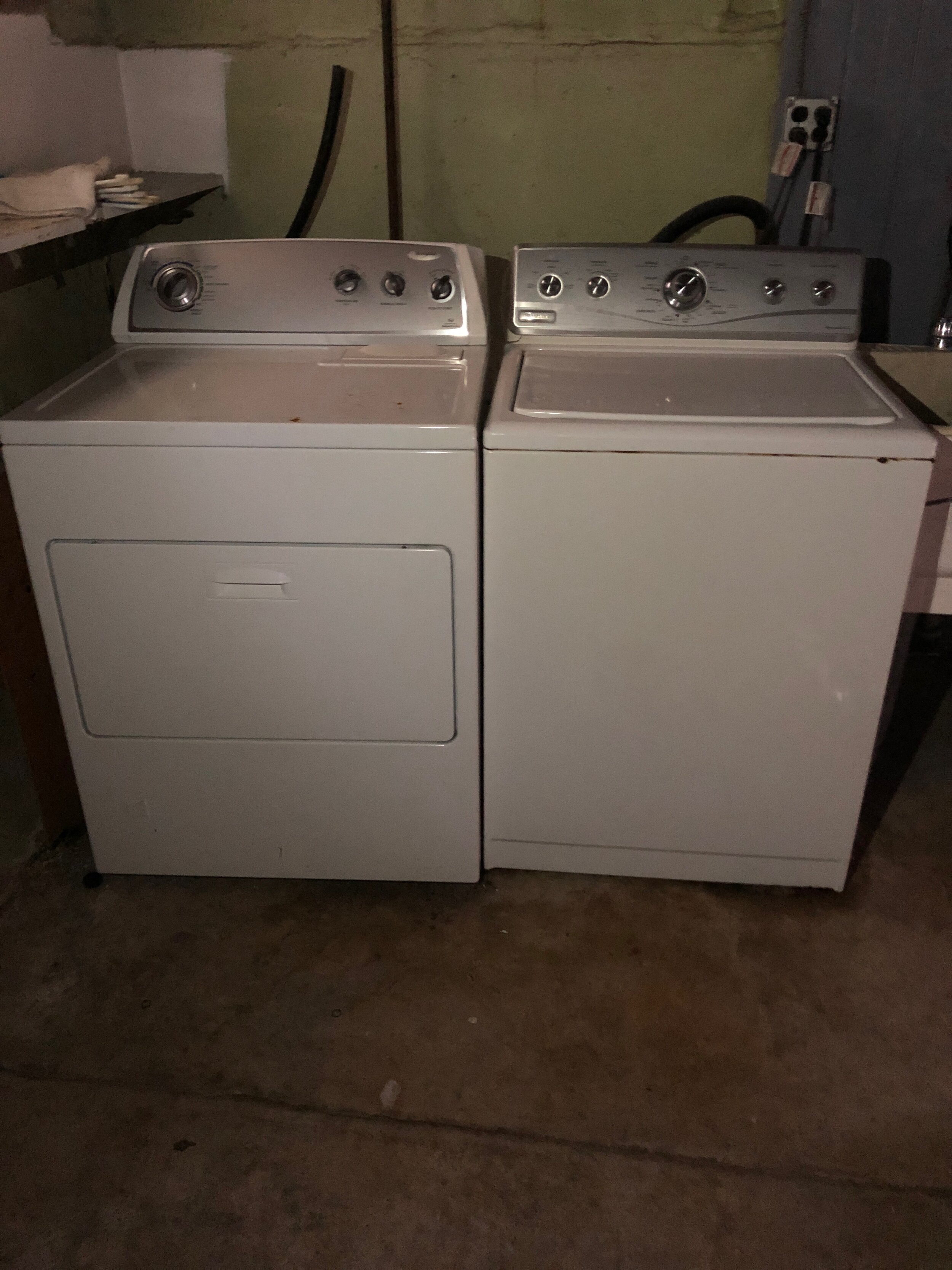 Maytag Washer &amp; Whirlpool Dryer Set