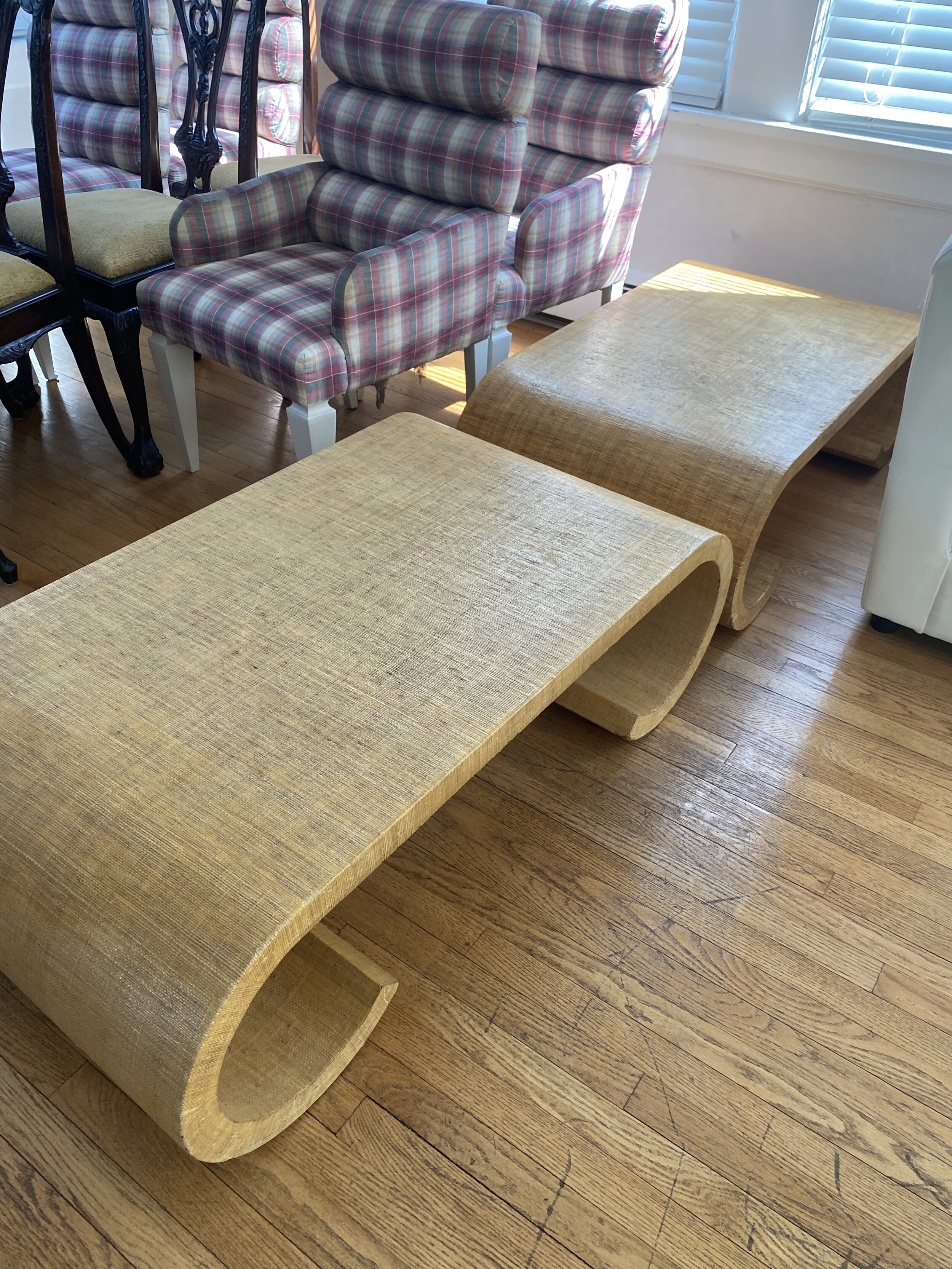 2 Unique Wicker Coffee Tables