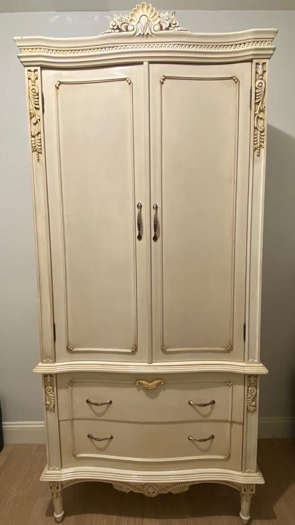 Solid Light Wood Armoire