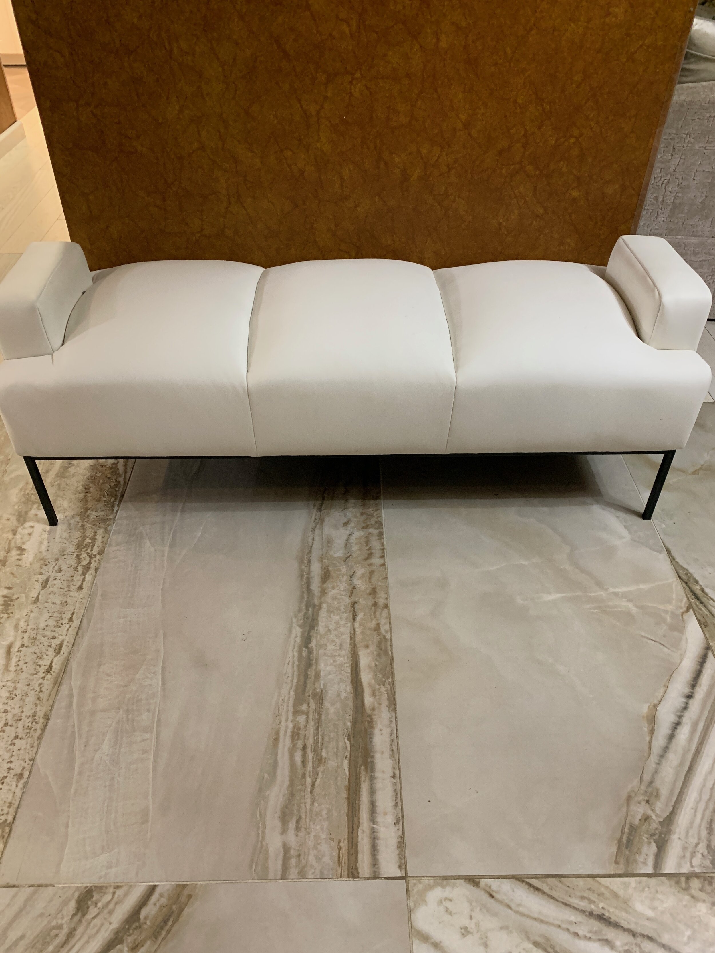 Gorgeous Genuine Leather Bench