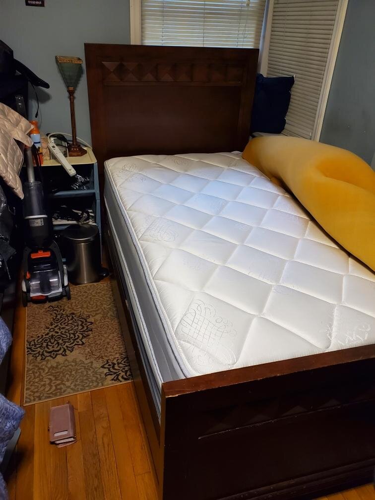 2 Raymour &amp; Flanigan Shadow Twin Beds