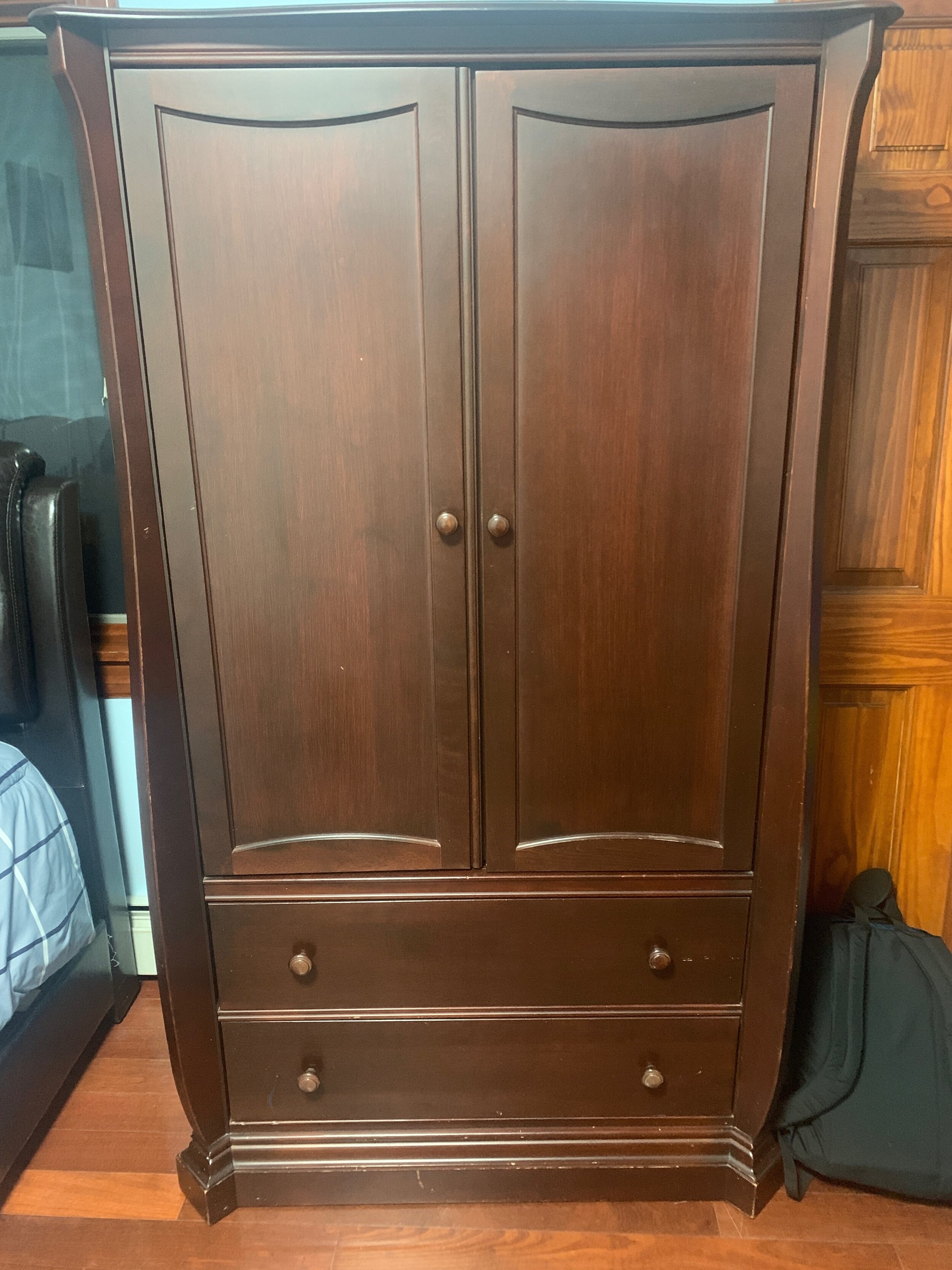 Dark Wood Children's Armoire