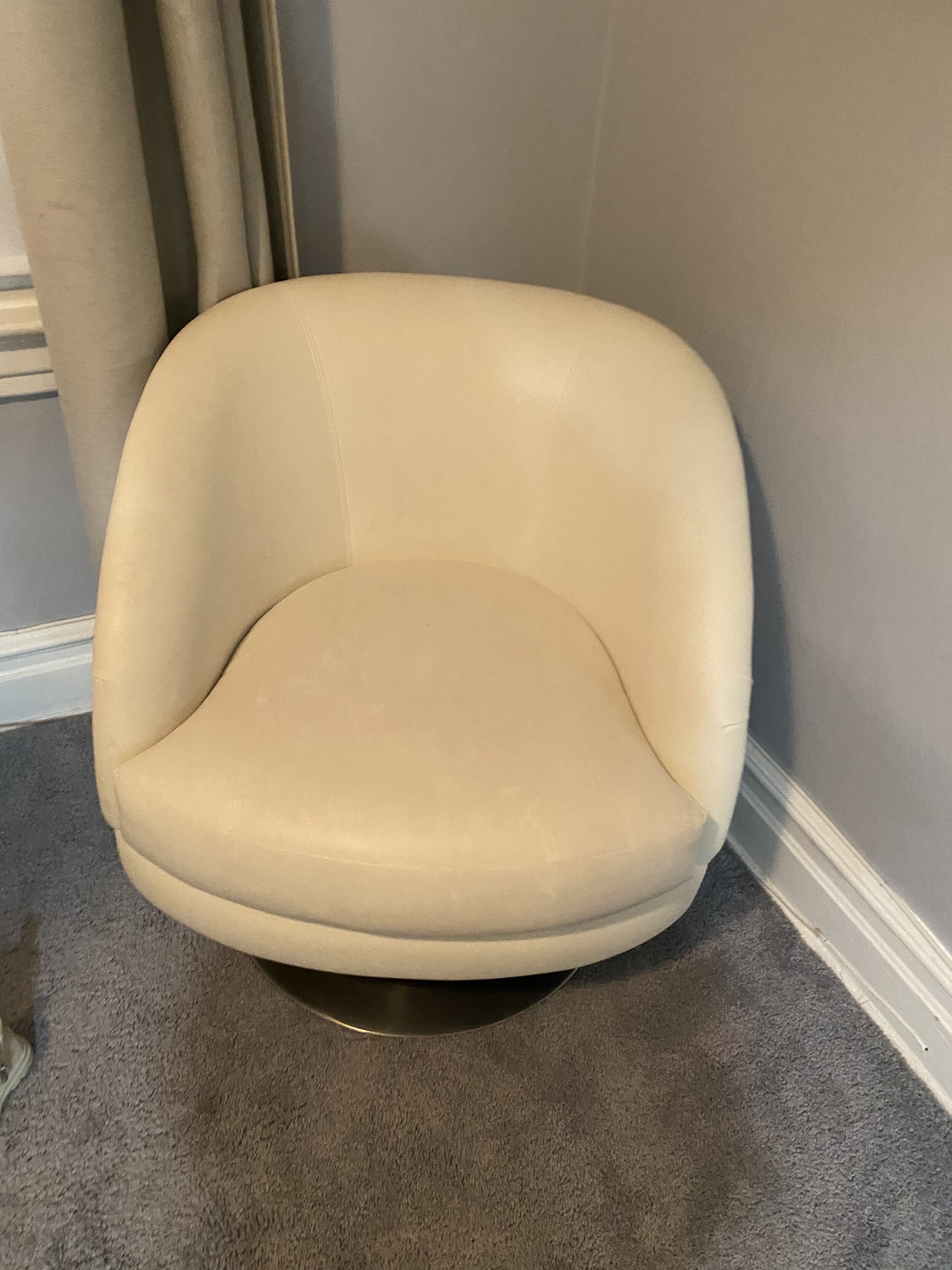 Leather Swivel Armchair