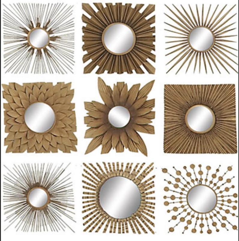 Uma 9 Piece Decorative Wall Mirror Set