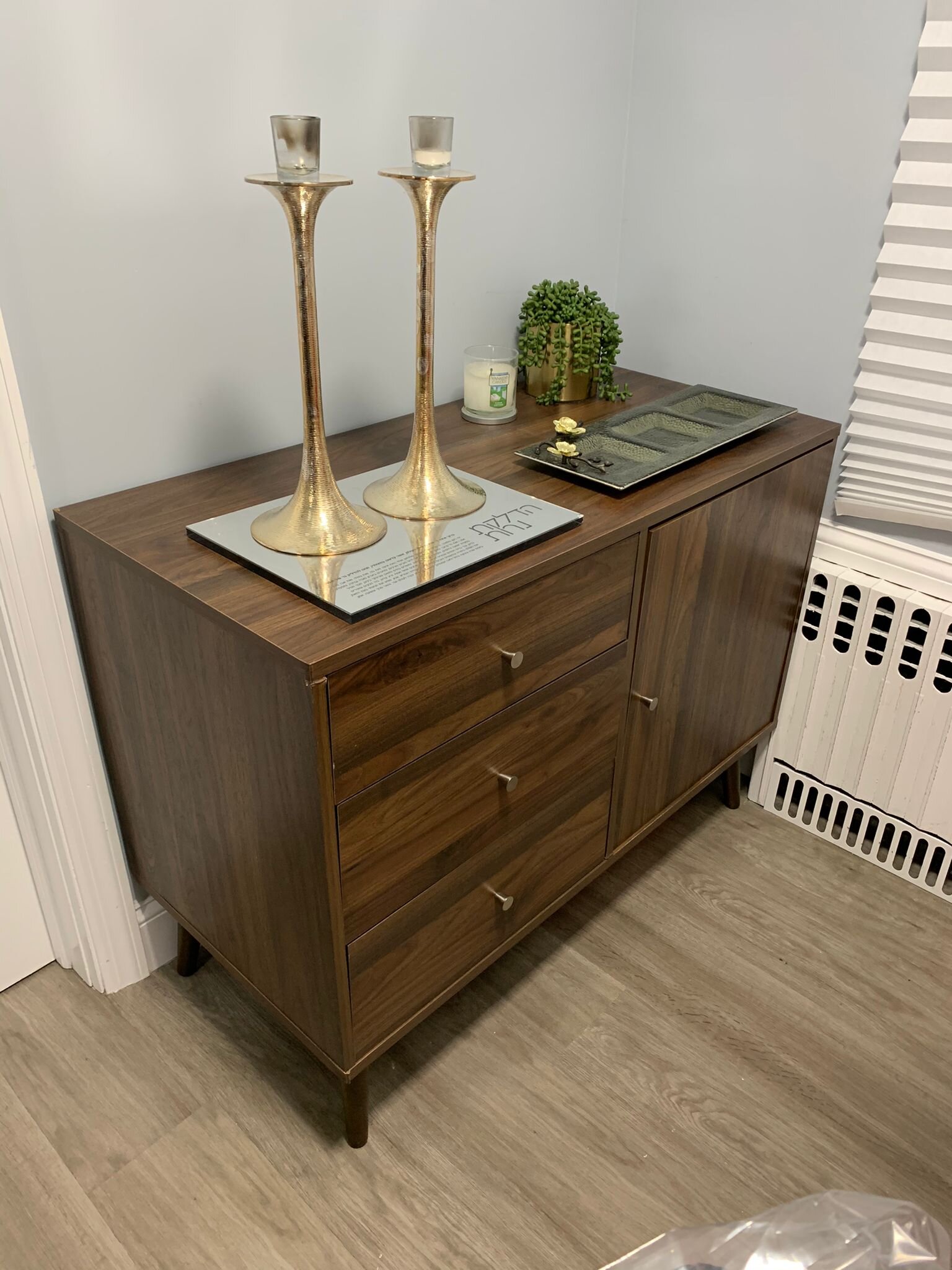 Mid-Century Walnut Server