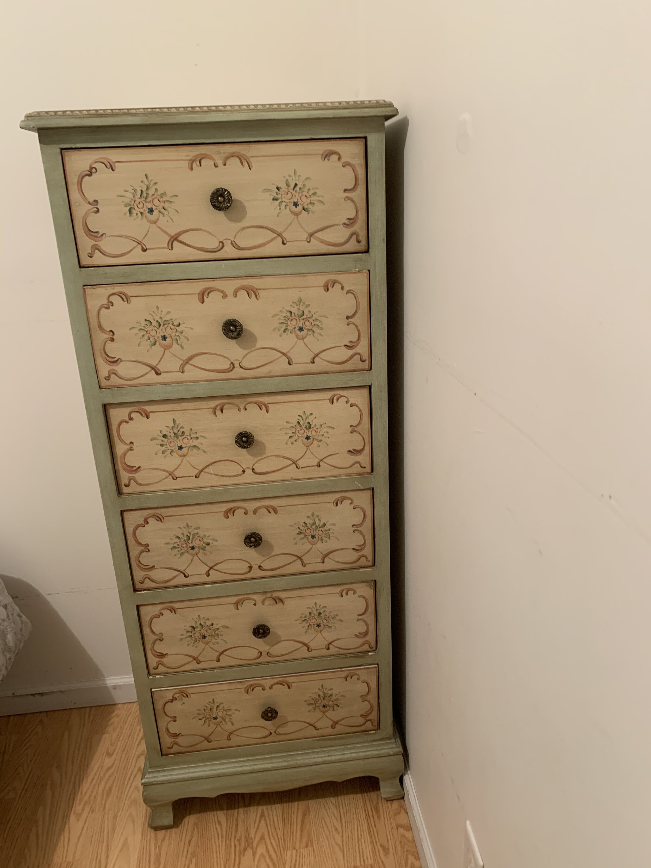 Pretty Hand Painted Dresser