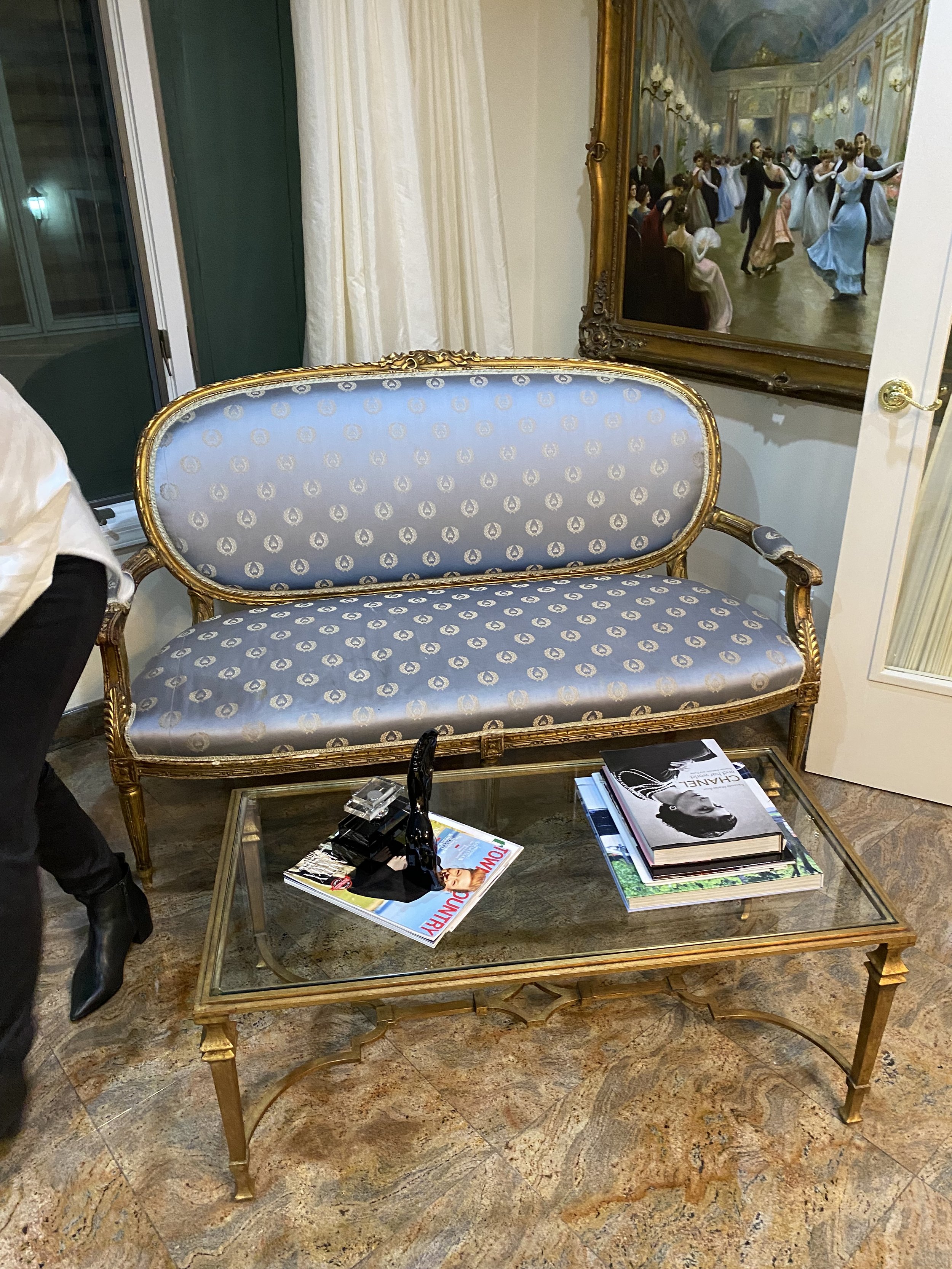 Gorgeous Antique Patterned Loveseat