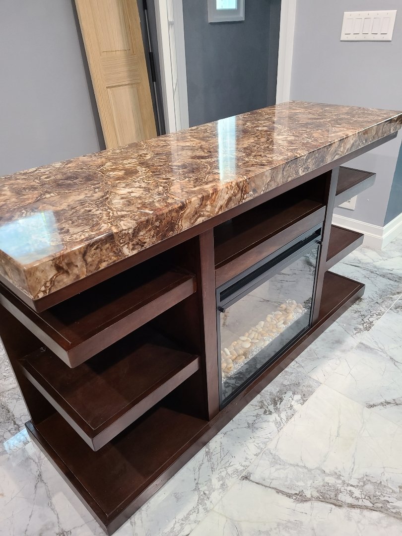 Console with Fireplace