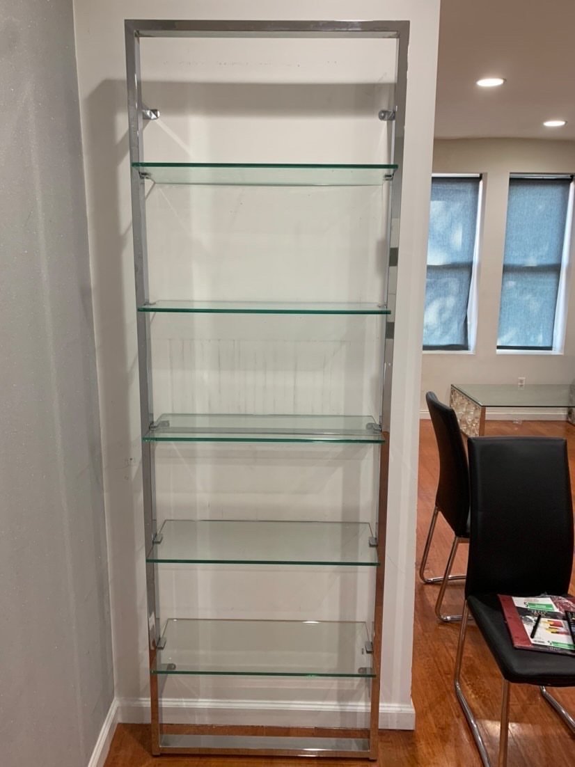 Modern Chrome Bookshelf