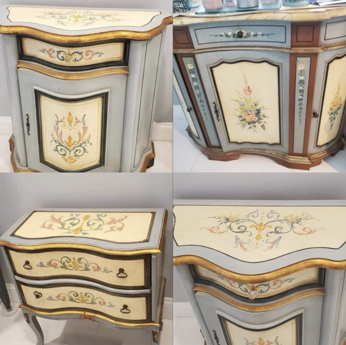 3 Piece Hand-Painted Bedroom Set
