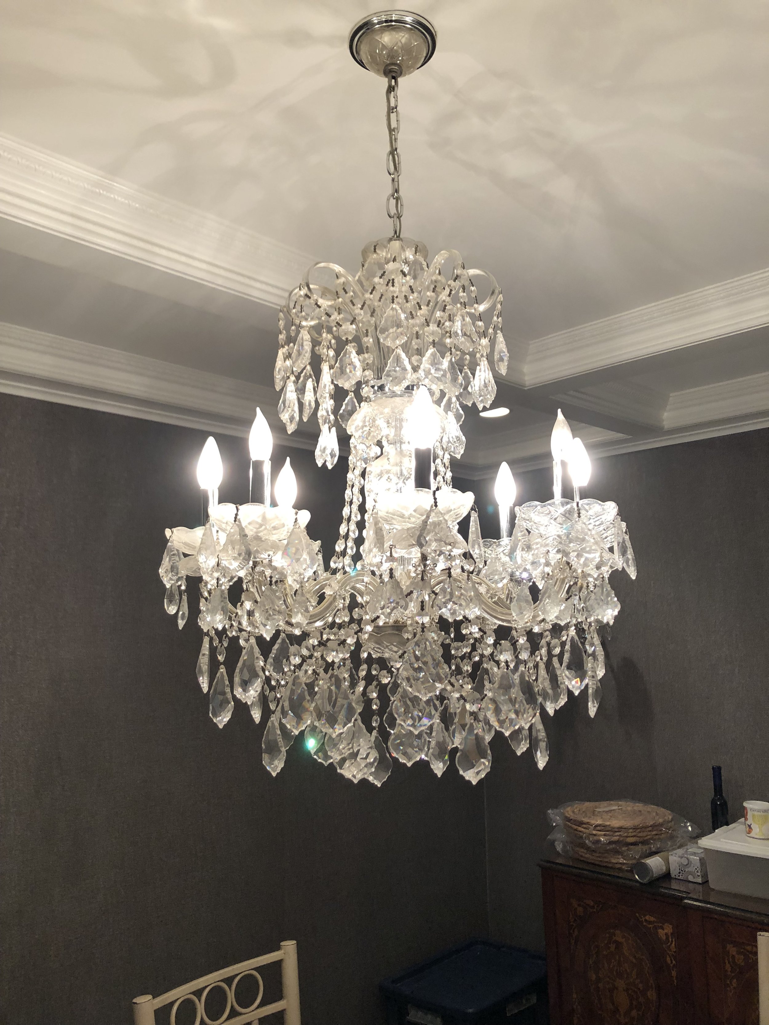 Gorgeous Chandelier and Matching Sconces