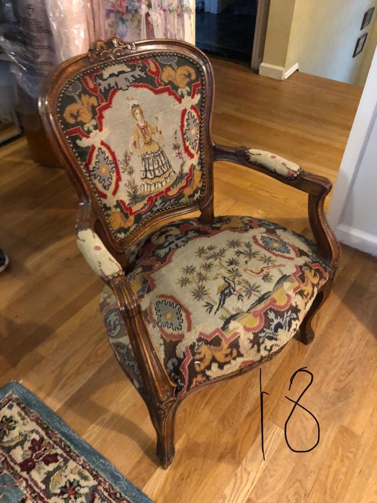Needlepoint Accent Chair