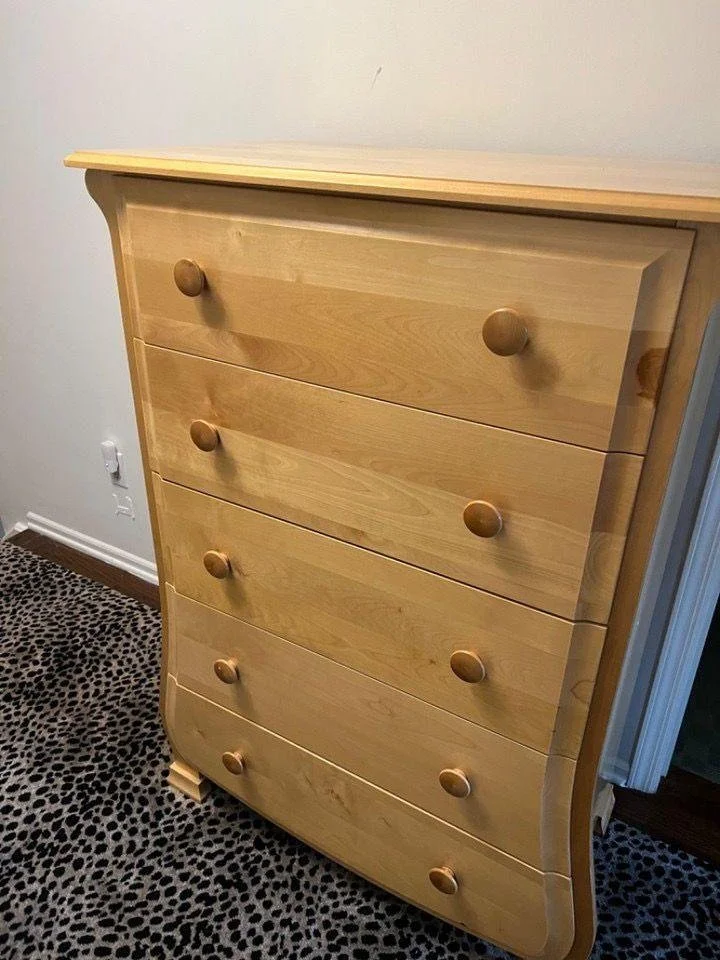 Light Wood Long Dresser