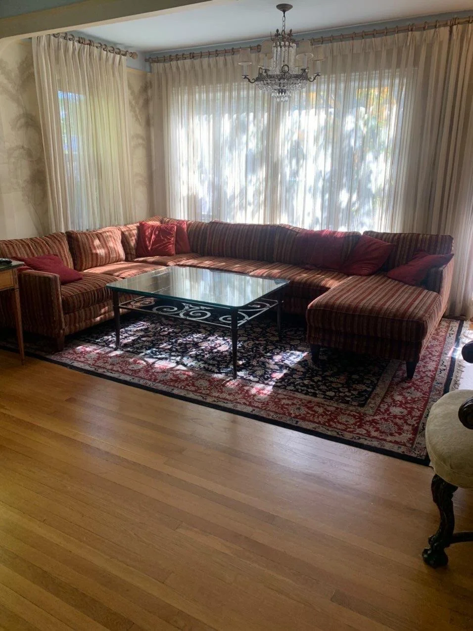 Large Fabric Sectional Sofa