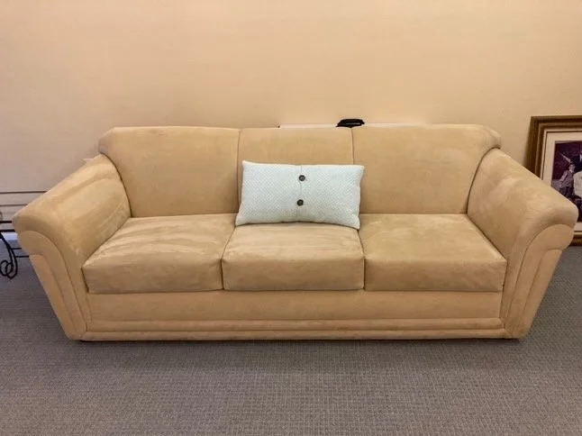 Vintage Suede 4 Seater Couch And Sofa