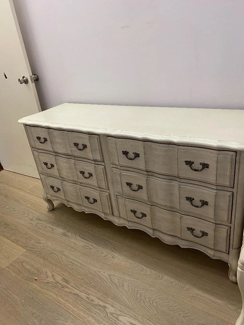 Restoration Hardware Marais Wide Dresser In Antique Grey Mist.  Furniture  Matchmaker