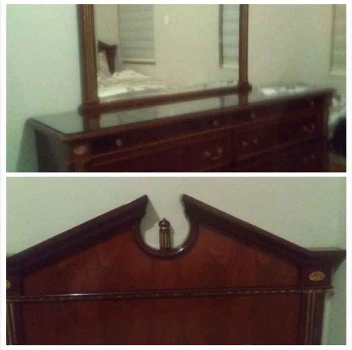 Dresser with two headboards included