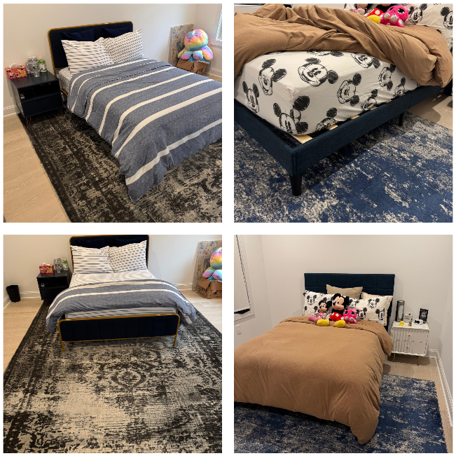 3 full size beds  No mattresses include