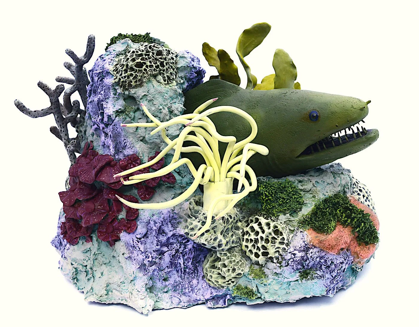 Reef Series No. 3-Eel, original, one-of-a-kind sculpture