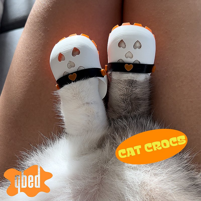 CAT CROCS PLASTIC 3D PRINT by qbed 0.jpg