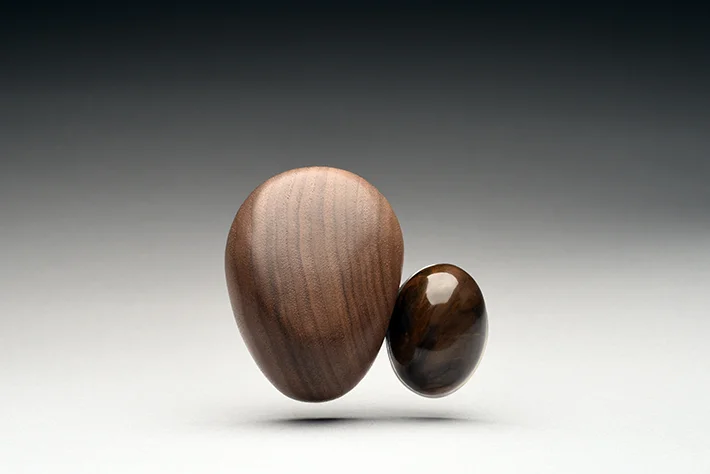 In Between brooch, 2016 Maple wood, sterling silver, steel pin