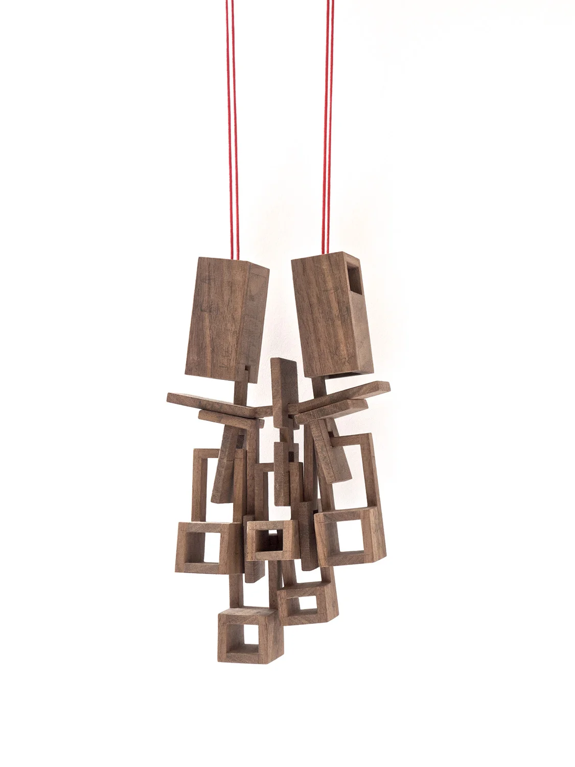 Despo Sophocleous Passing Through 6 Walnut, steel, cotton