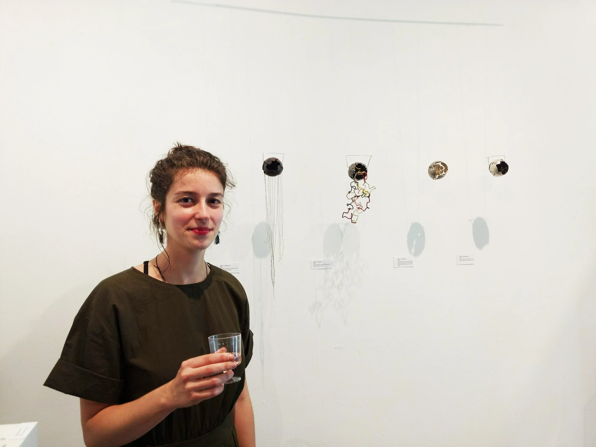 Justine Bonnin at the opening of Ça commence par un J