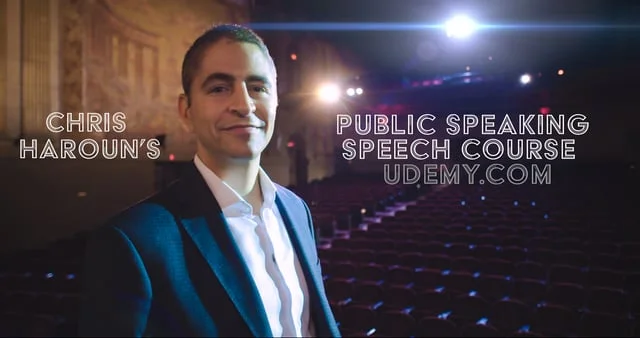 Chris Haroun's Public Speaking Course Promo for Udemy