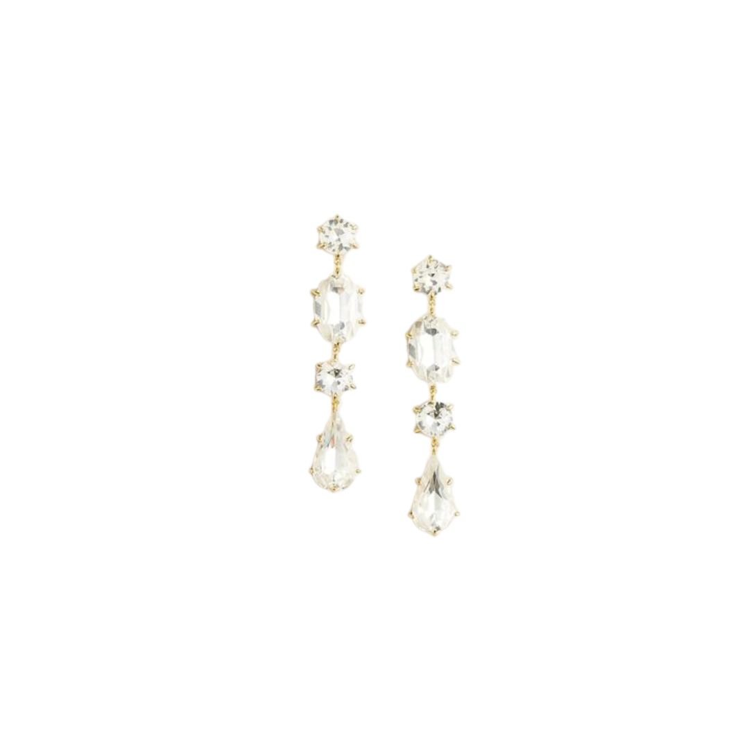 Linear Crystal Earrings