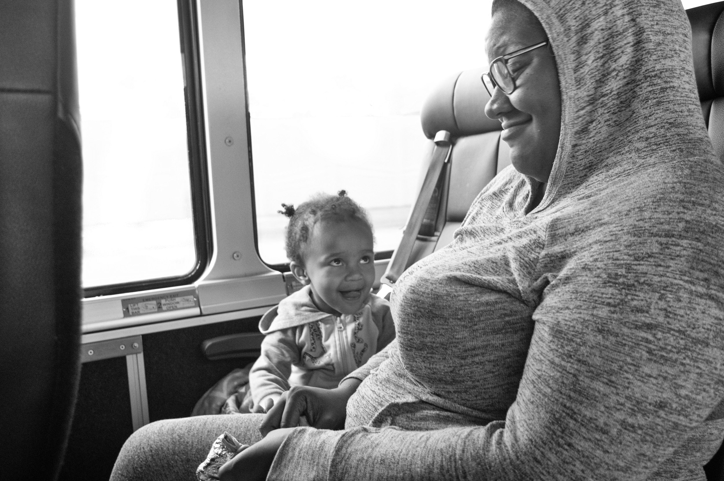 Talisa, a stay-at-home mom from Long Beach, CA heads to Oklahoma City to visit her mother and grandmother. She started yesterday (Oct 11th) at 7:10 am. Two of her three kids, ages 2, 3, 5, are with her husband, a pharmacy tech. The 3 and 5-year olds both have autism. The youngest, age 2, was the only one spared. She booked her tickets three days in advance and didn’t have any cheaper last-minute alternatives.